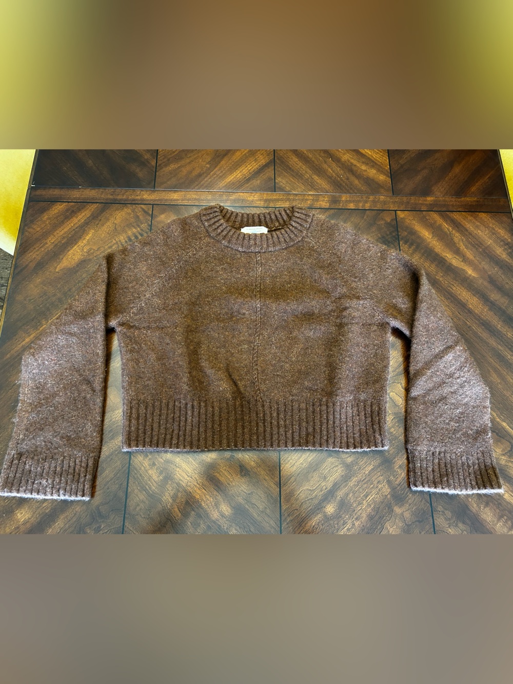 Sézane Sama Sweater in Chestnut Brown